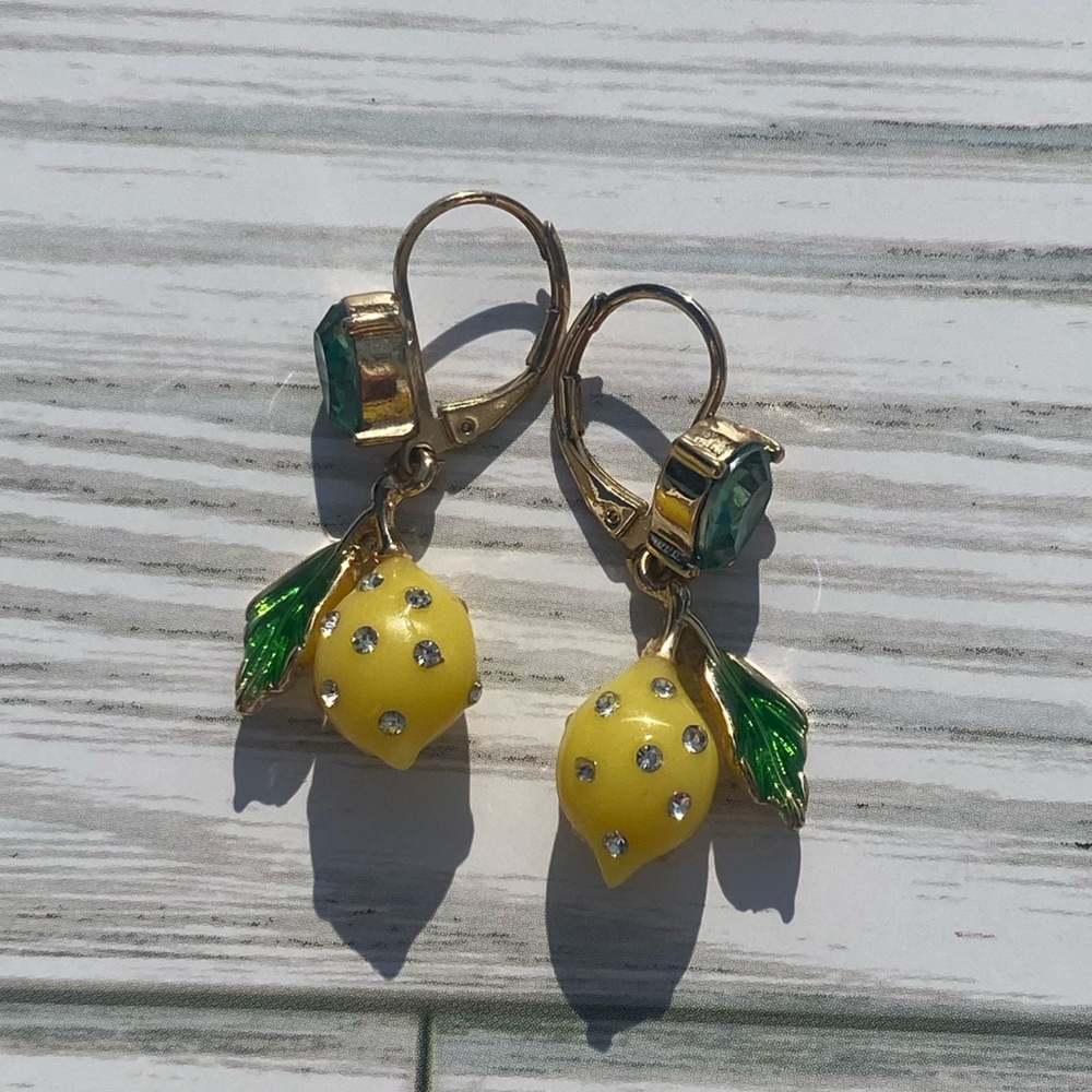 Betsey Johnson Lemon Earrings